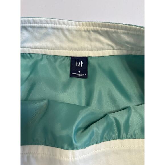 Gap 2 Piece Pastel Wool Suit Size 8 Medium Teal Office School Suit Ruffle - Picture 6 of 10